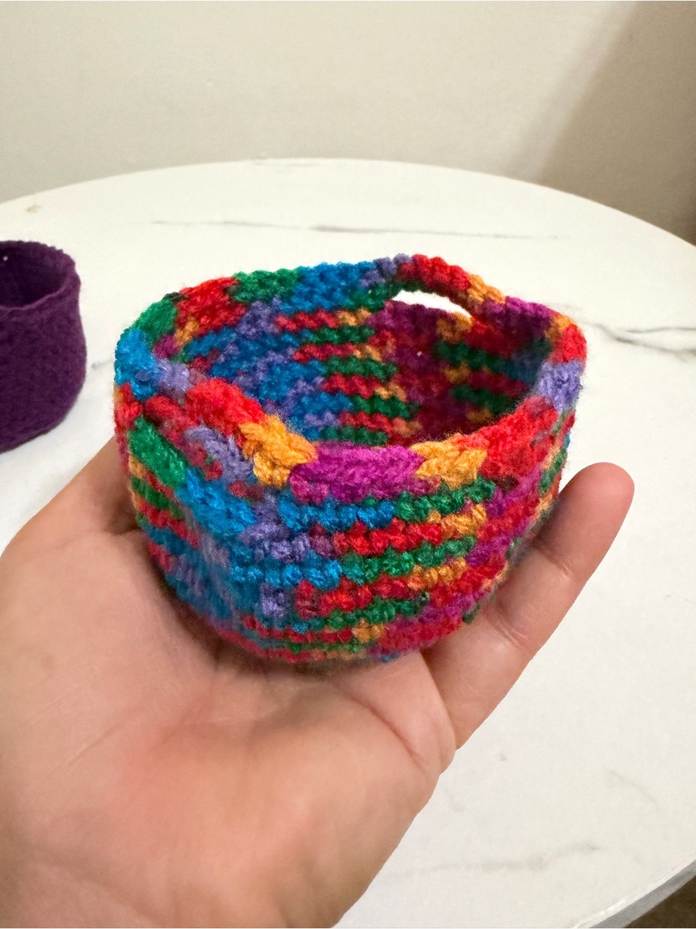 Crochet Mini Baskets - Picture 2 of 5